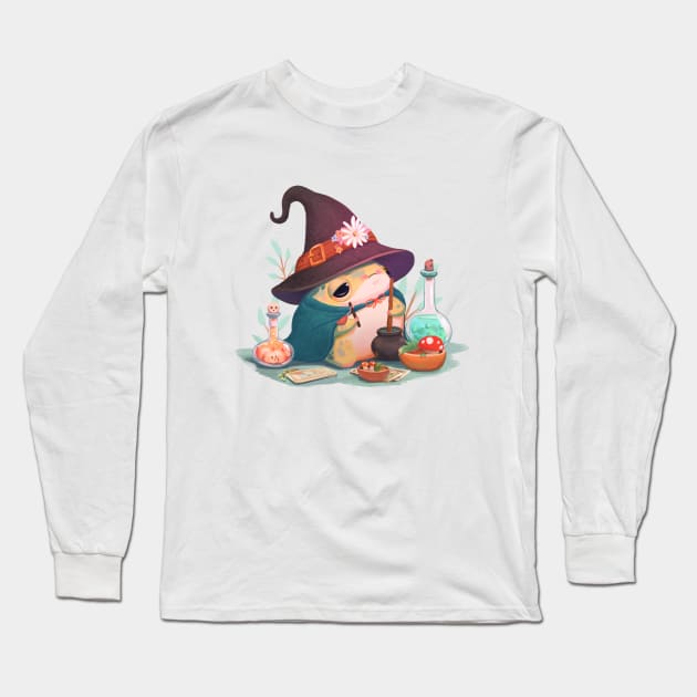 The Potioneer Frog Long Sleeve T-Shirt by Lucracia Ray